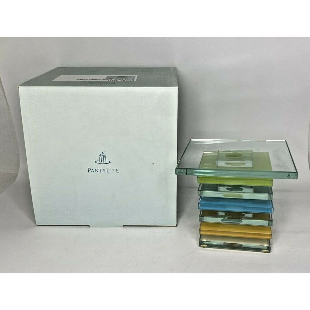 PartyLite Prism Candle Holder Retired Item NIB P11A&B/P9271